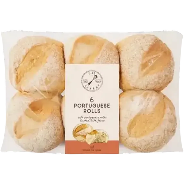 The Bakery Portuguese Rolls 6 Pack