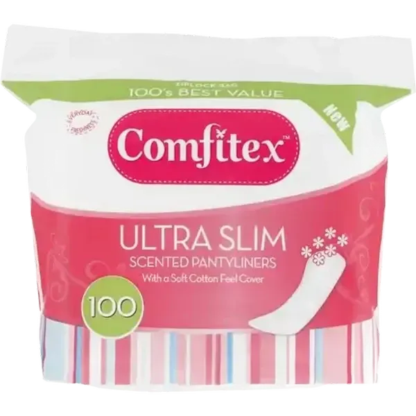 Comfitex Ultra Slim Scented Pantyliners 100 Pack