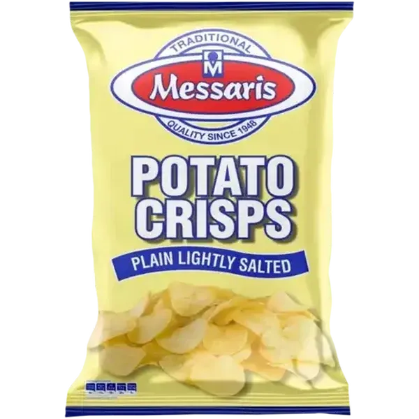 Messaris Plain Lightly Salted Potato Crisps 125g