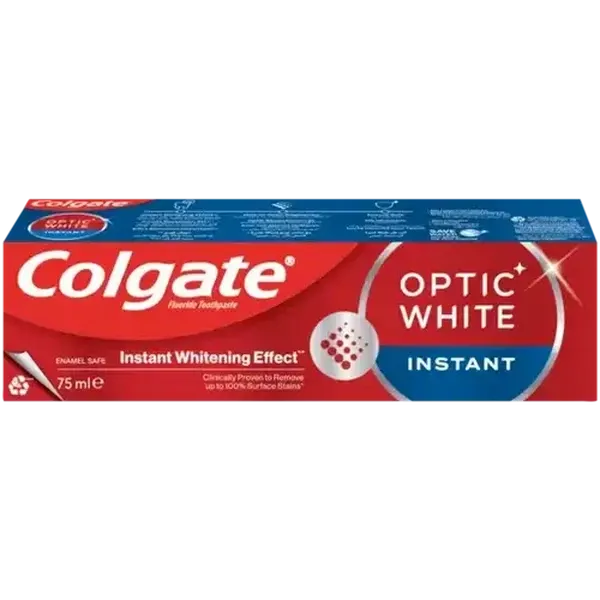 Colgate Optic White Instant Whitening Toothpaste 75ml