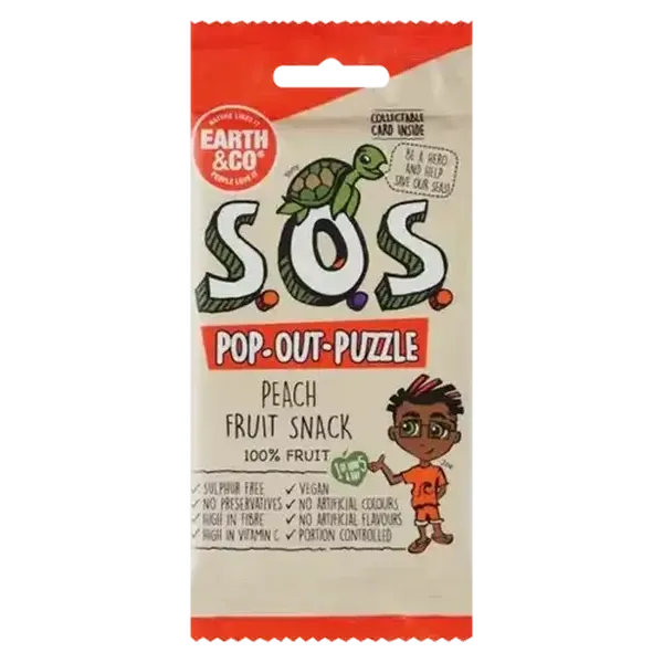 Earth & Co. S.O.S Peach Flavoured Fruit Snack 20g