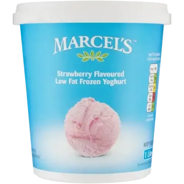 Marcel's Strawberry Flavoured Low Fat Frozen Yoghurt 1L