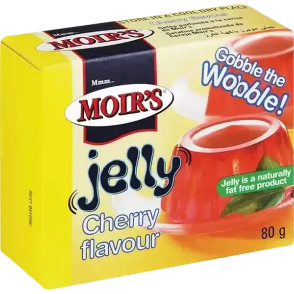 Moir's Cherry Flavoured Jelly 80g