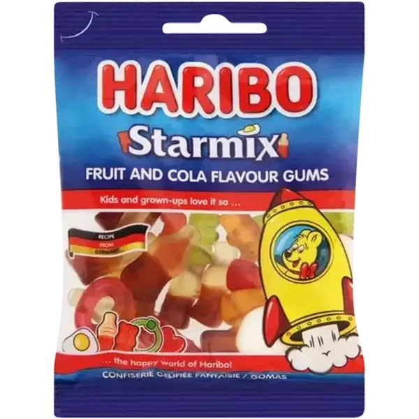 Haribo Starmix Fruit & Cola Flavoured Gums 80g