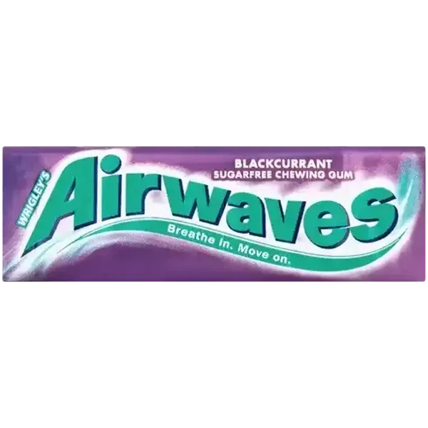 Wrigley's Airwaves Blackcurrent Sugarfree Chewing Gum 10 Pack