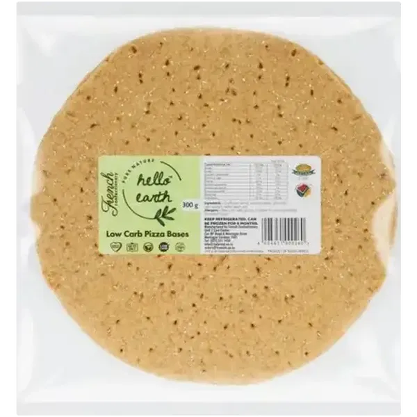 French Confectionery Hello Earth Low Carb Pizza Bases 300g