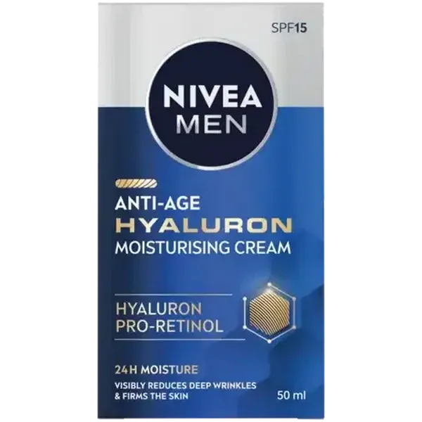 NIVEA MEN SPF 15 Anti-Age Hyaluron Moisturising Cream 50ml