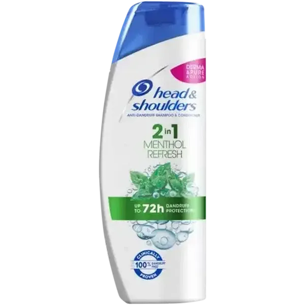Head & Shoulders 2-In-1 Menthol Refresh Anti-Dandruff Shampoo & Conditioner 400ml