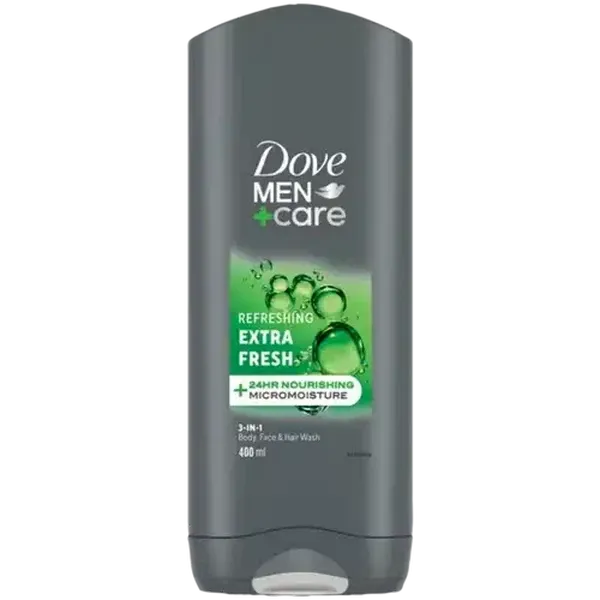 Dove Men+Care Refreshing Extra Fresh Body, Face & Hair Wash 400ml