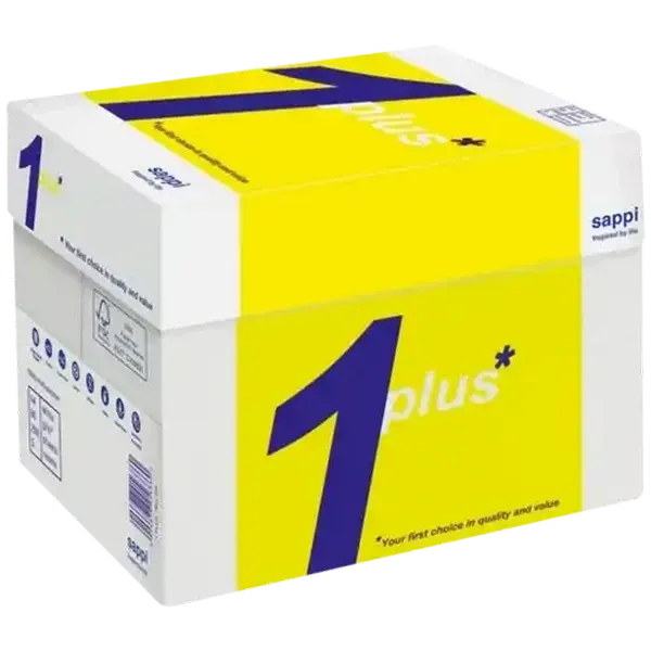 Sappi 1 Plus A4 Copy Paper 5 x 500 Sheets
