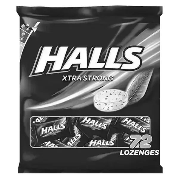 HALLS Xtra Strong Lozenges 72 Pack