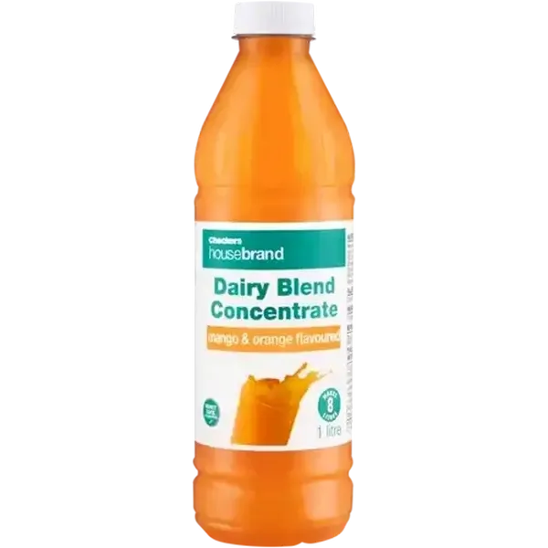 Checkers Housebrand Mango & Orange Flavoured Dairy Blend Concentrate 1L