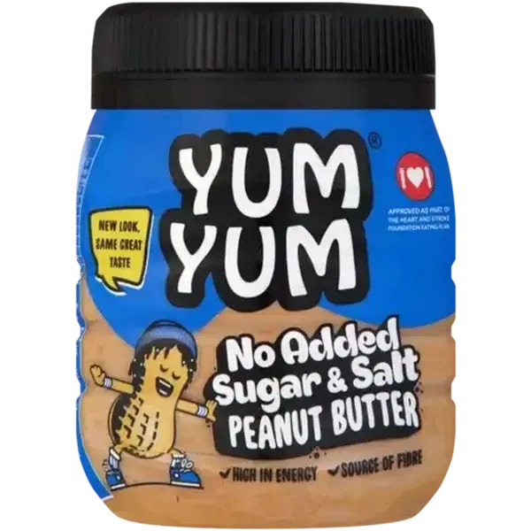 Yum Yum No Added Sugar & Salt Peanut Butter 400g