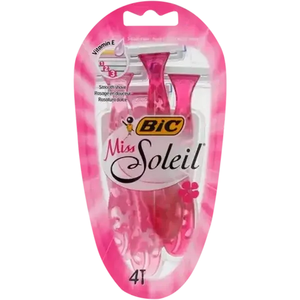 BIC Miss Soleil Pink Disposable Shaver 4 Pack