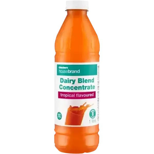 Checkers Housebrand Tropical Flavoured Dairy Blend Concentrate 1L