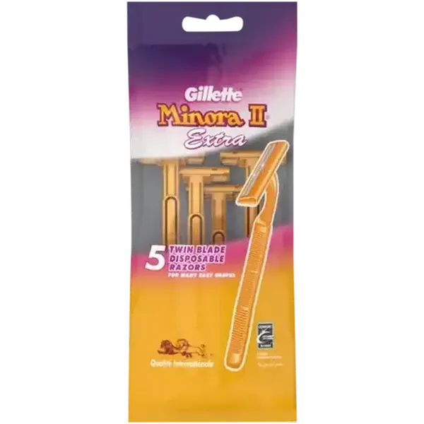 Gillette Minora II Disposable Razors 5 Pack