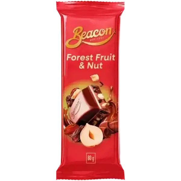 Beacon Forest Fruit & Nut Chocolate Slab 80g