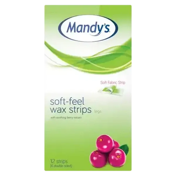 Mandy's Soft Feel Leg Wax Strips 12 Pack