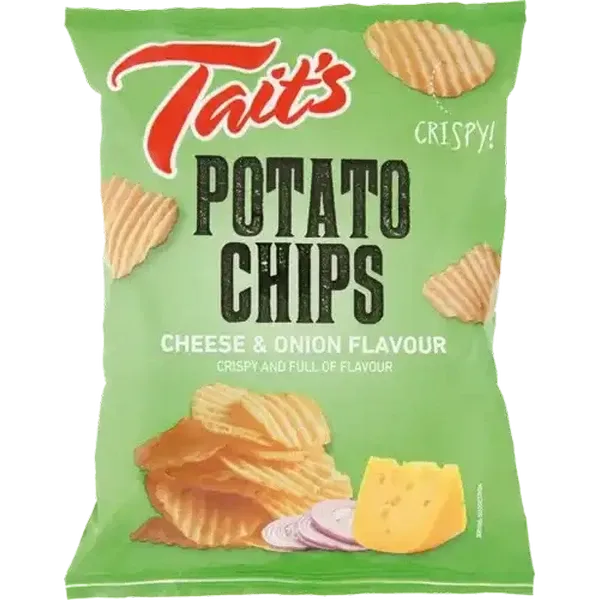 Tait's Cheese & Onion Chips 125g