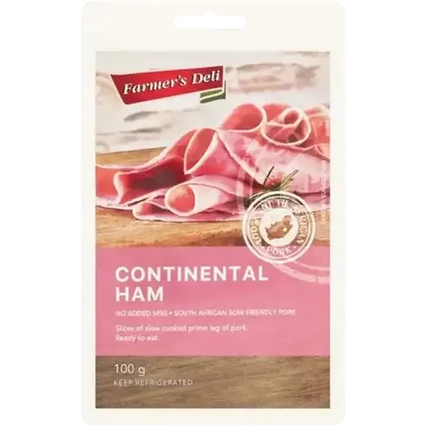 Farmer's Deli Continental Ham 100g