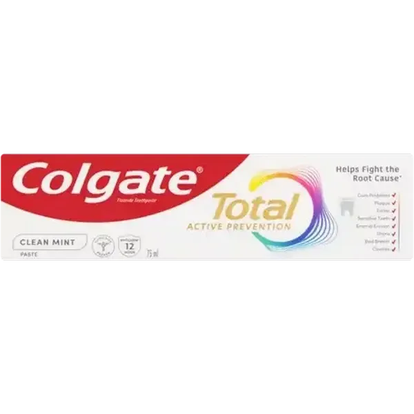 Colgate Total Active Prevention Clean Mint Fluoride Toothpaste 75ml