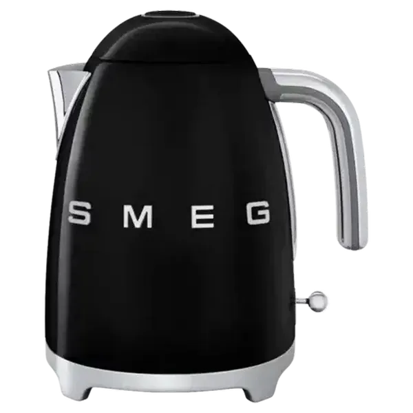 Smeg Retro Electric Cordless Kettle Glossy Black 1.7L
