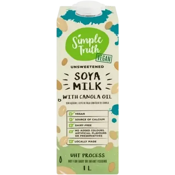 Simple Truth Unsweetened Soya Milk 1L