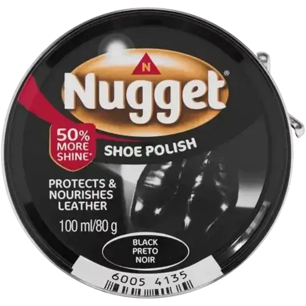 Nugget Black Shoe Polish 100ml