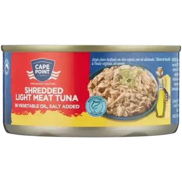Cape Point Shredded Light Meat Tuna in Vegetable Oil 170g