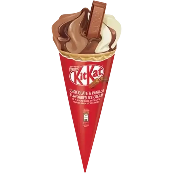 KitKat Chocolate & Vanilla Flavoured Ice Cream Cone 125ml