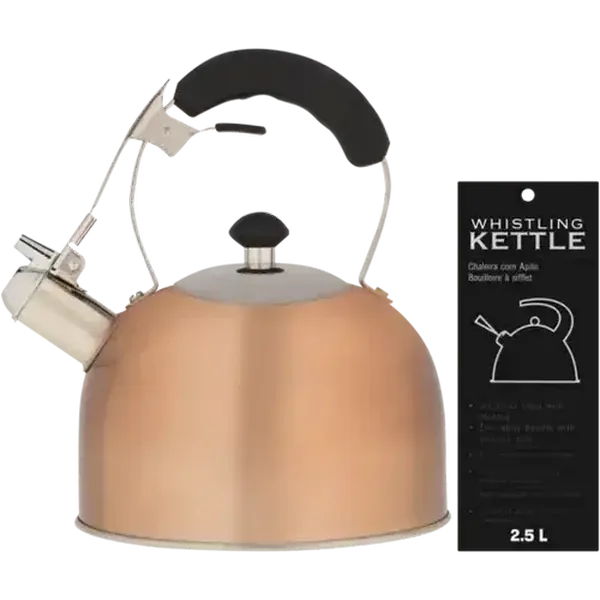 Bordeaux Stainless Steel Whistling Kettle Rose 2.5L