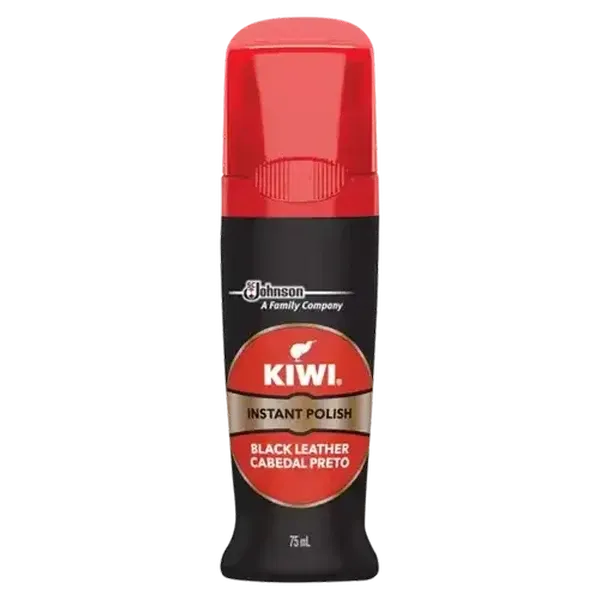 Kiwi Black Leather Instant Shoe Polish 75ml