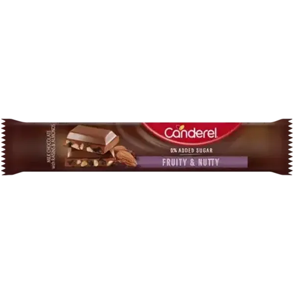 Canderel Fruity & Nutty Milk Chocolate Bar 27g