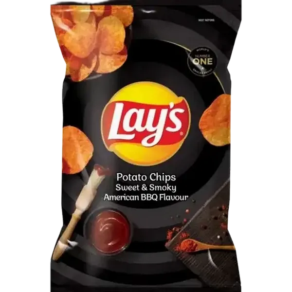 Lay's Sweet & Smoky American BBQ Flavour Potato Chips 120g