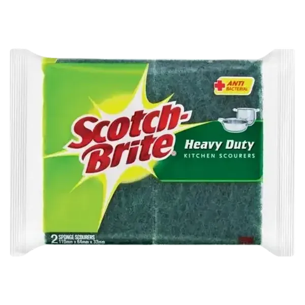 Scotch-Brite Heavy Duty Kitchen Scourers 2 Pack