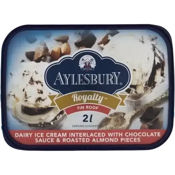 Aylesbury Royalty Tin Roof Ice Cream 2L