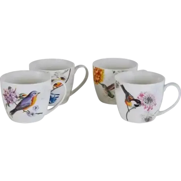 Birds Coffee Mugs 4-Pack