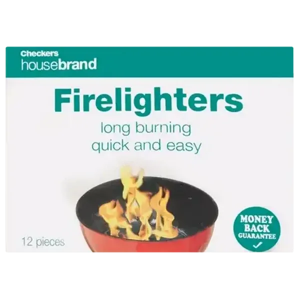 Checkers Housebrand Firelighters 12 Pack