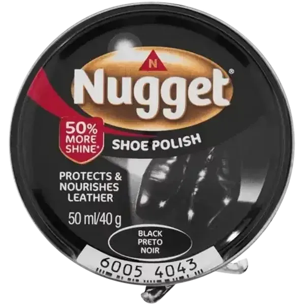 Nugget Black Shoe Polish 50ml
