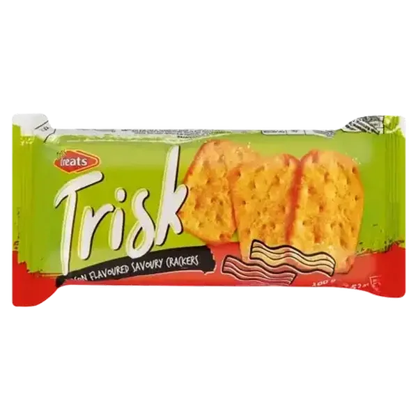 Trisk Bacon Flavoured Savoury Crackers 100g