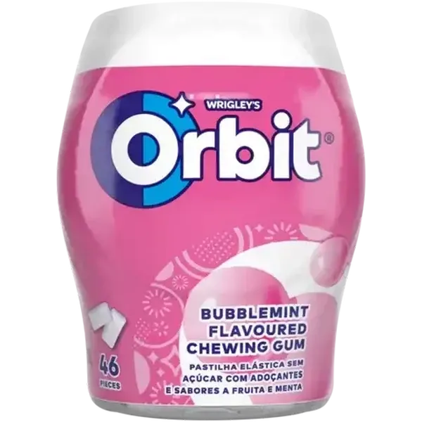 Orbit Sugar Free Bubblemint Flavoured Chewing Gum 46 Pack