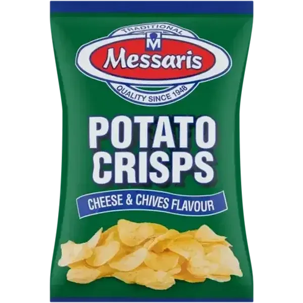 Messaris Cream Cheese & Chives Flavoured Chips 125g