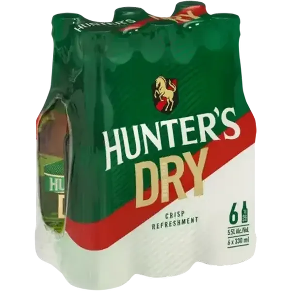 Hunter's Dry Cider Bottles 6 x 330ml