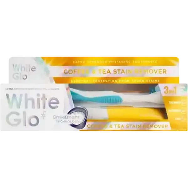 White Glo 3-in-1 Coffee & Tea Stain Remover Dental Care System 100ml