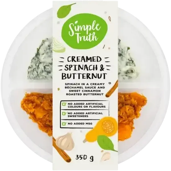 Simple Truth Spinach & Butternut Ready Meal 350g