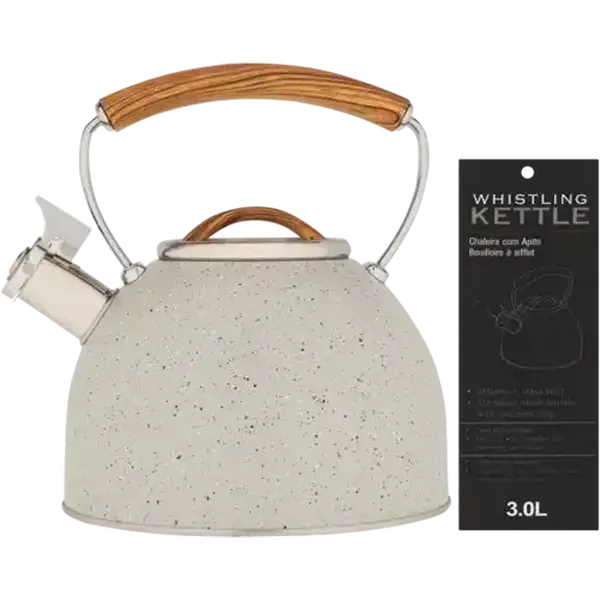 Woodgrain Whistling Kettle 3L