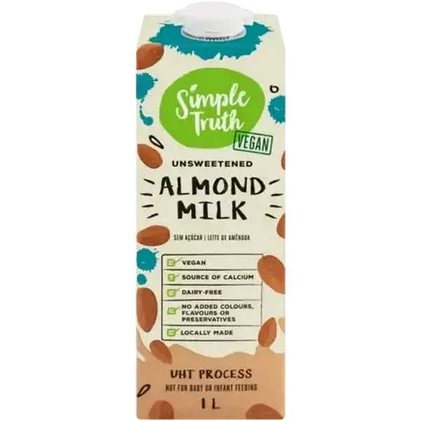 Simple Truth UHT Unsweetened Almond Milk 1L