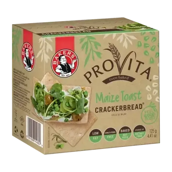 Provita Maize Toast Crackerbread 125g