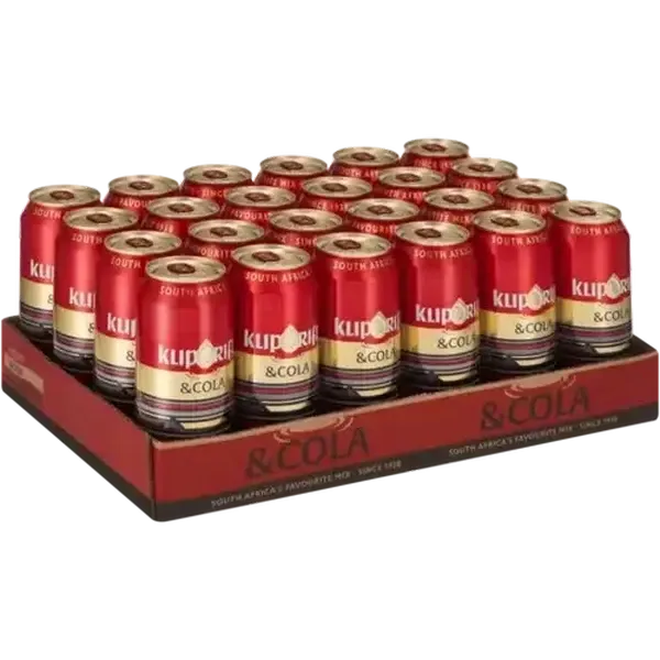 Klipdrift & Cola Cans 24 x 440ml