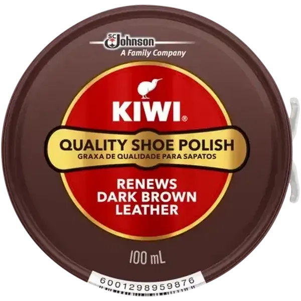 Kiwi Dark Brown Quality Shoe Polish 100ml